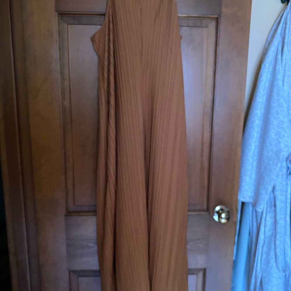 A New Day Tan One Shoulder Sheath Dress - Picture 5 of 5